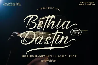 Bethia Dastin font