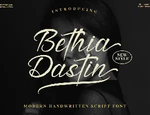 Bethia Dastin font