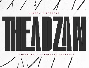 Theadzan font