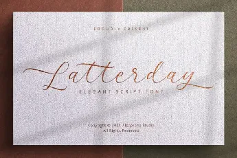 Latterday – Elegant Script font