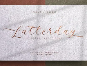 Latterday – Elegant Script font