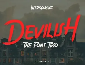 Devilish Brush font