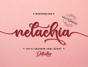 Nelachia font