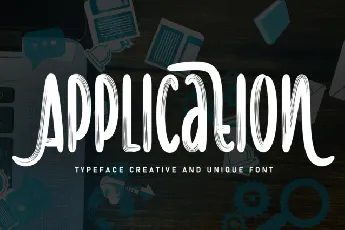 Application Brush font