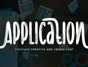 Application Brush font