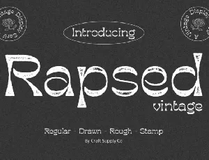 Rapsed Vintage font