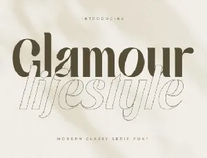 Glamour Lifestyle font