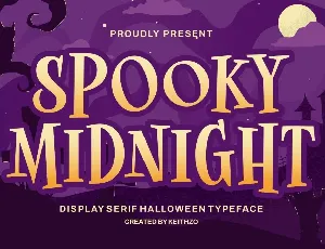 Spooky Midnight font