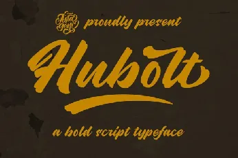 Hubolt Bold Script font