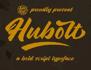 Hubolt Bold Script font