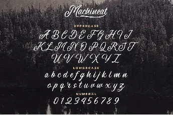 Machineat Script font