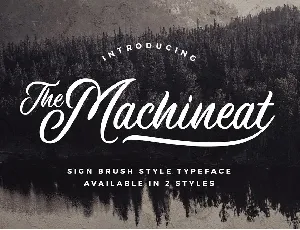 Machineat Script font