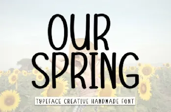 Our Spring Display font