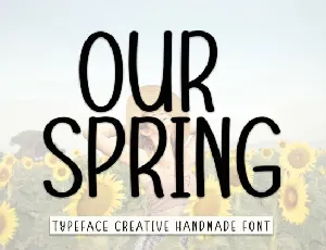 Our Spring Display font