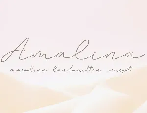 Amalina font