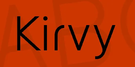 Kirvy font