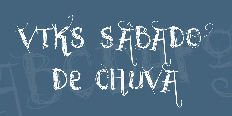 vtks sÃ·bado de chuva font