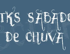 vtks sÃ·bado de chuva font