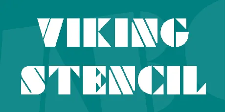 Viking Stencil font