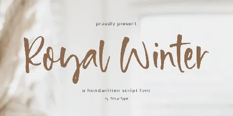 Royal Winter font