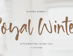 Royal Winter font