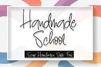 Handmade School font