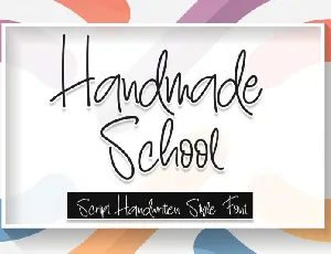 Handmade School font