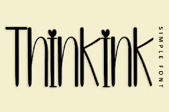 Thinkink font