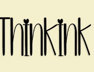 Thinkink font