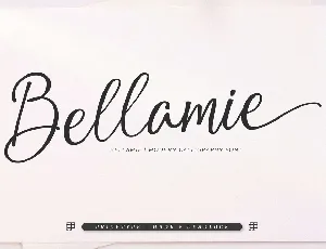 Bellamie font