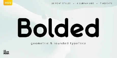 Bolded font