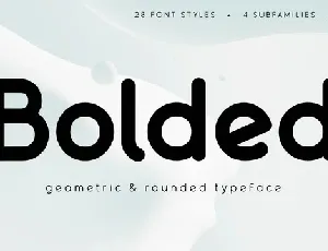 Bolded font