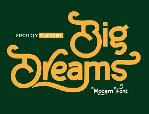 Big Dreams Display font