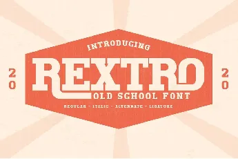 Rextro font