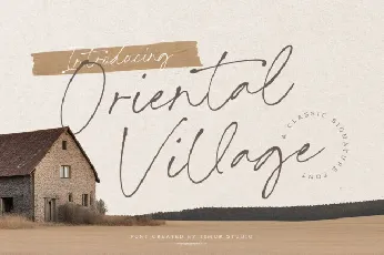 Oriental Village font