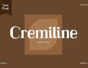 Cremiline font