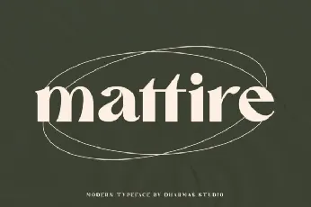 Mattire font