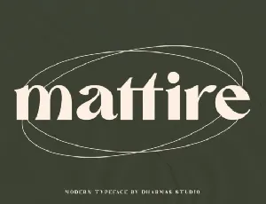 Mattire font