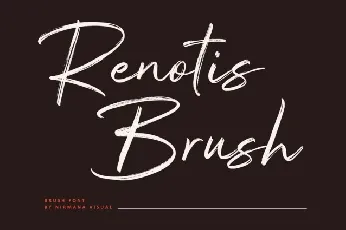 Renotis Brush font