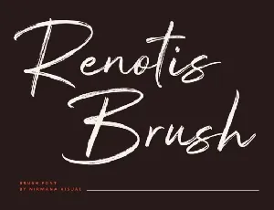 Renotis Brush font