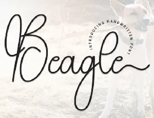 Beagle Script font