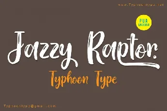 Jazzy Raptor font