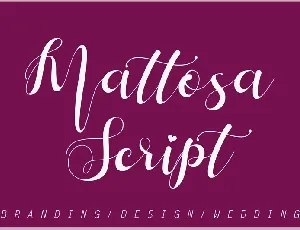 Mattosa Script font