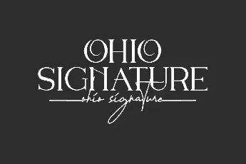 Ohio Signature Demo font