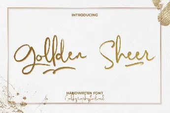 Gollden Sheer Demo font