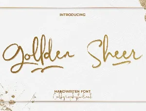 Gollden Sheer Demo font