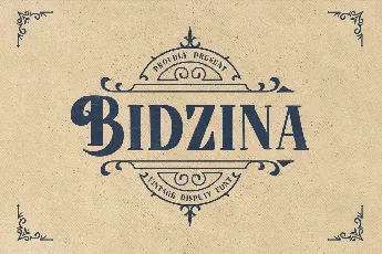 Bidzina font