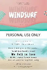 Windsurf font