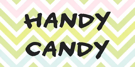 Handy candy font