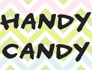 Handy candy font